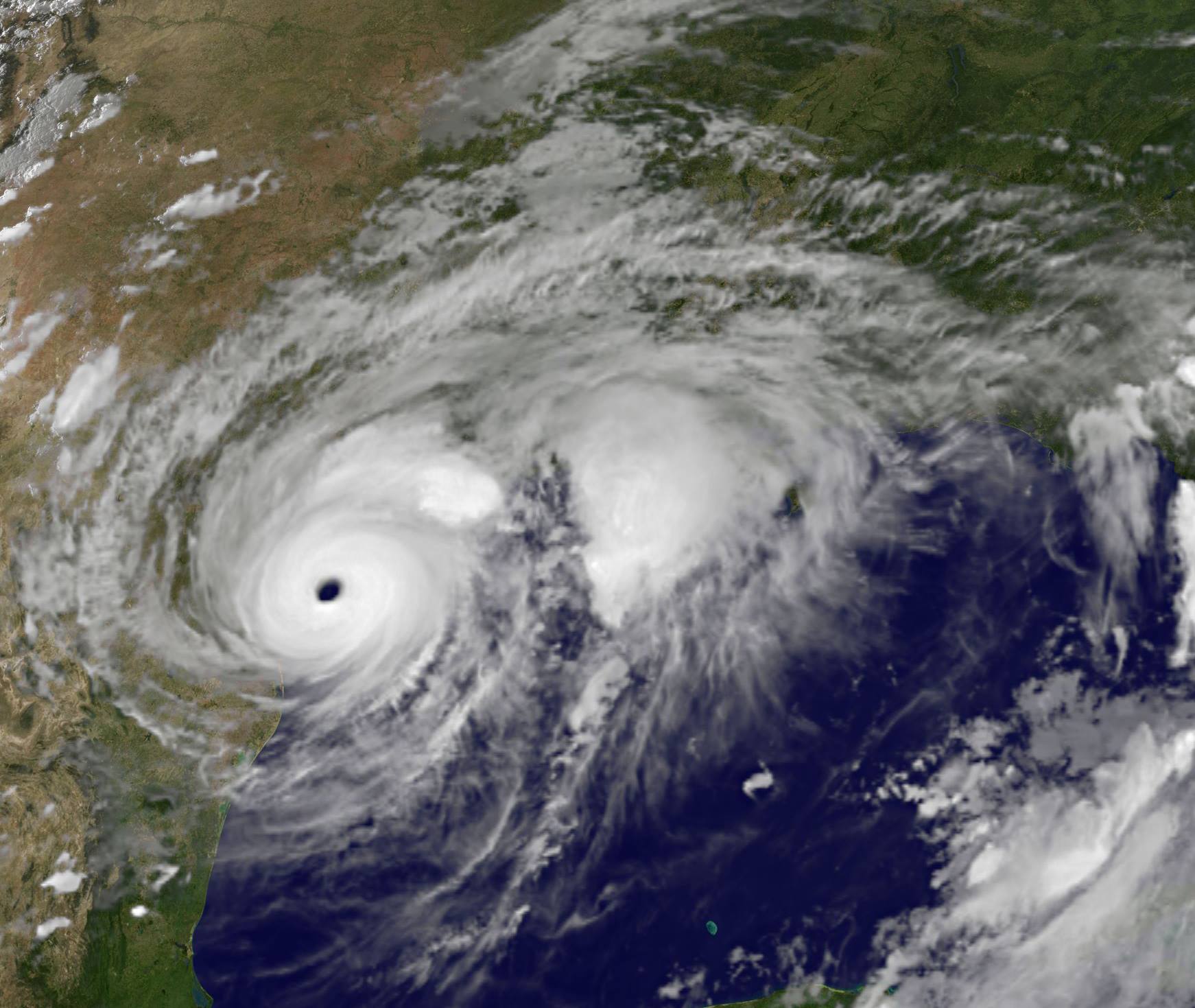 An image of Hurricane Harvey 
