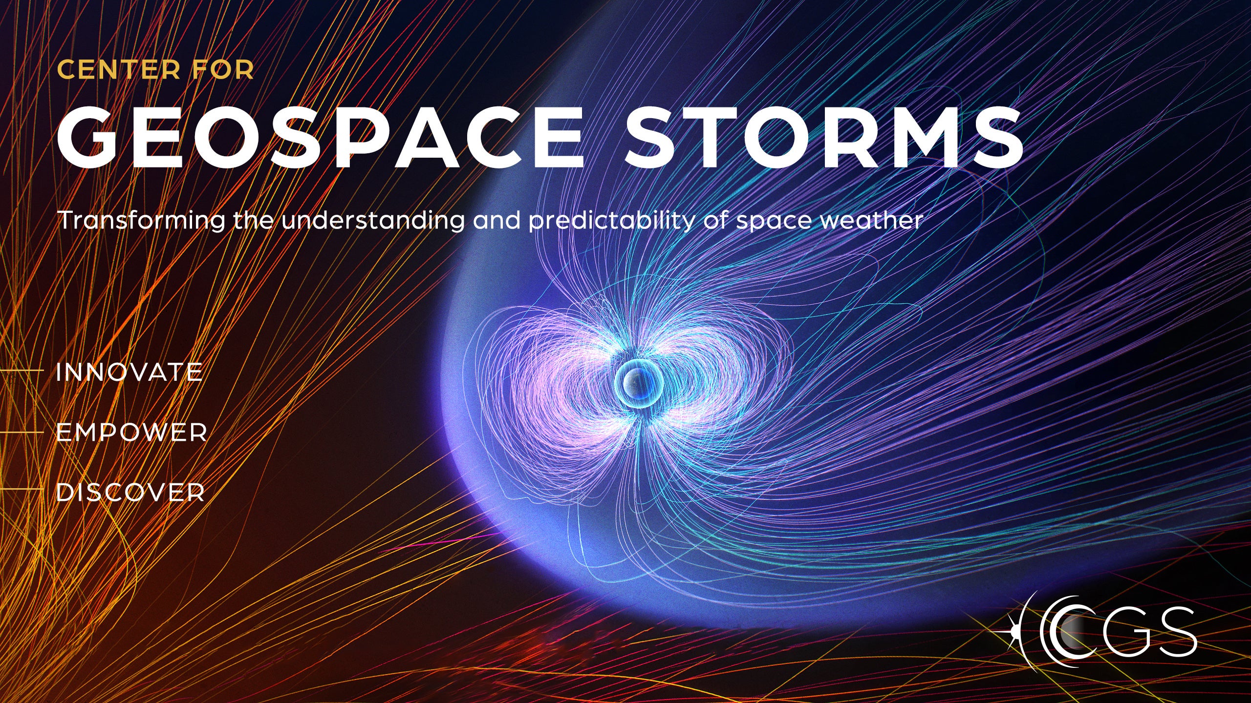 Logo image for center for geospace storms