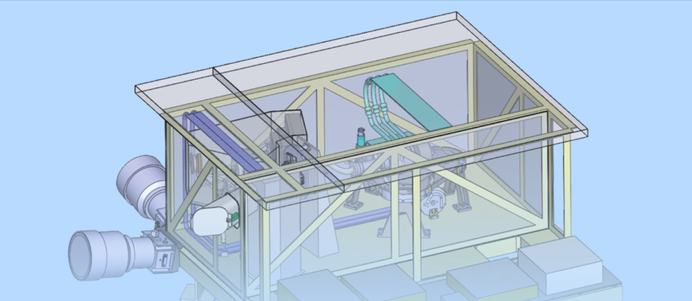 A rendering of the ALICE spectrometer. 