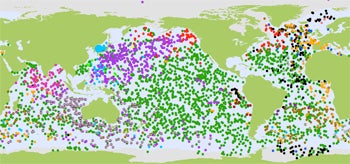 ARGO float locations