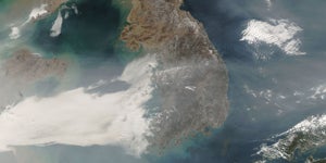 The Korean peninsula from space