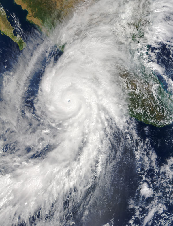 Hurricane Patricia as seen from space