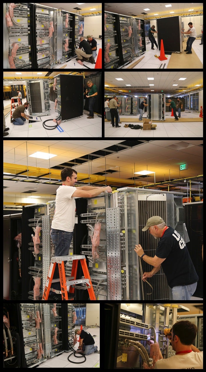 Cheyenne supercomputer being installed