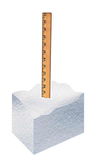 graphic shows 8 inches of snow