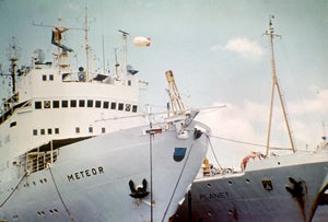 Photo of two ships at port