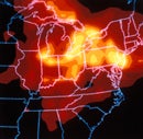 Color visualization over north-eastern part of US