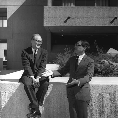 Photo of Walter Orr Roberts and I.M.Pei