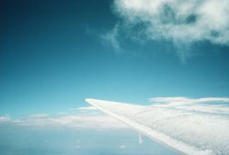 ice covering wing