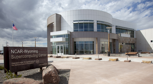 Exterior view of the NWSC entrance area