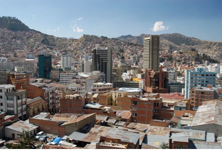 Downtown photo of La Paz, Bolivia