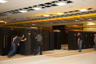 lining up the processing units for Yellowstone