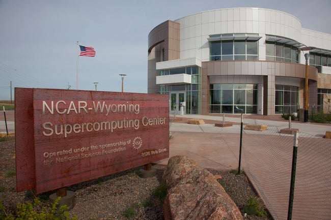 Exterior of NCAR-Wyoming Supercomputing Center