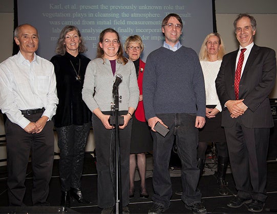 Group photo of 2012 Outstanding Publication Award winners