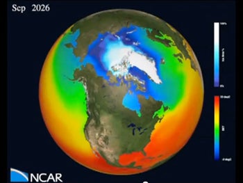 arctic sea ice projection for 2026