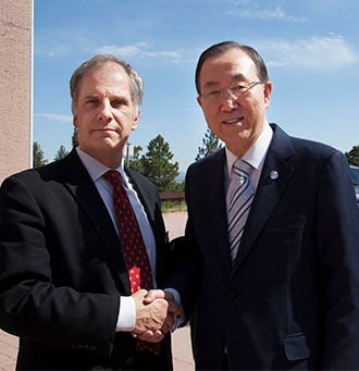 Tom Bogdan and Ban Ki-moon