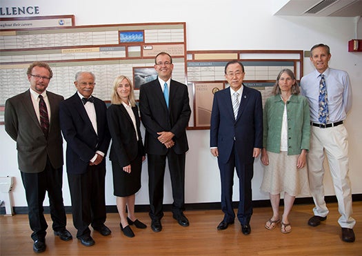 NCAR scientists with Ban Ki-moon