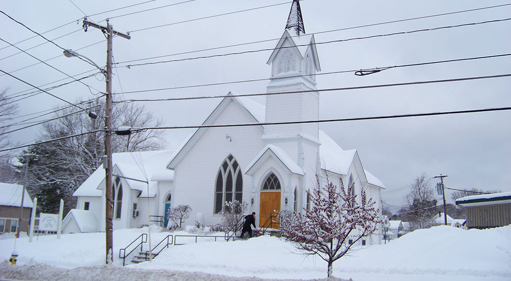 Snowfall in Maine, January 2010