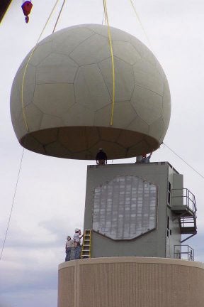 Phased array installation at National Severe Storms Laboratory, 2006