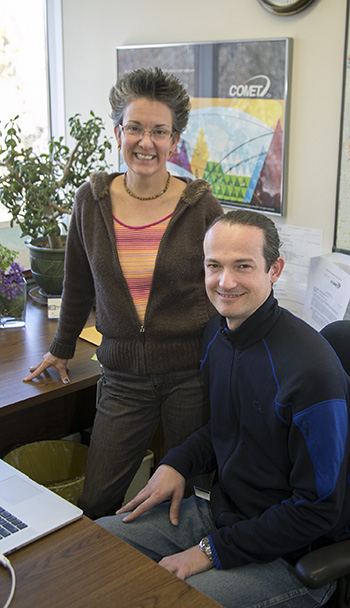 Wendy Abshire (standing) and Tsvet Ross-Lazarov, UCP/COMET
