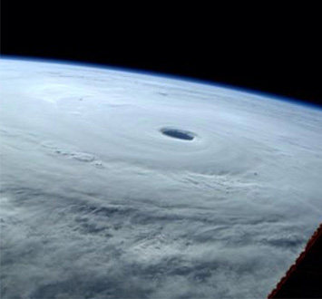 Typhoon Yongfang, photographed from International Space Station