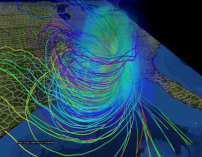 3D visualization of Hurricane Katrina