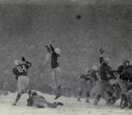 1950 "Snow Bowl" (Michigan vs. Ohio State, 11/25/50)