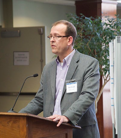 NCAR director Jim Hurrell addresses the workshop