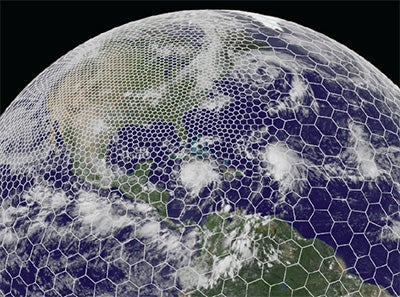 Depiction of sample grid for the Model for Prediction Across Scales