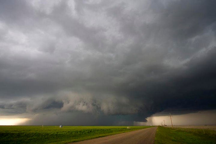 Severe thunderstorm during VORTEX2 field project in northwest OK, May 19, 2010
