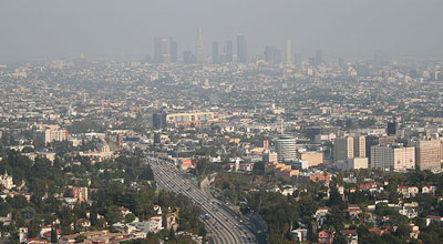 Forecasting air quality: photo of Los Angeles in summer smog