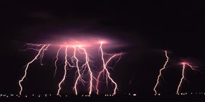 Image of nighttime thunderstorm