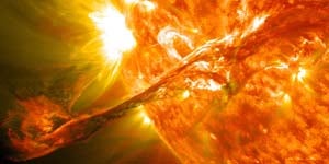 Image of solar flare