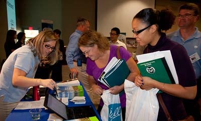 Participants at previous UCAR job fair