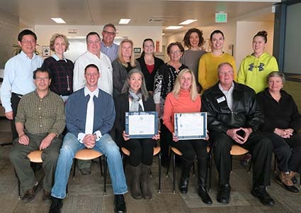 Dan Burge honored by VSP group