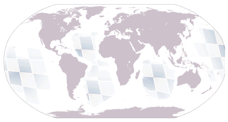 world map with small island nations/territories highlighted