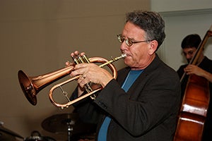 Dave Fulker playing in jazz quartet.
