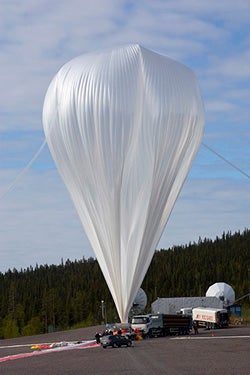 Sunrise balloon launch