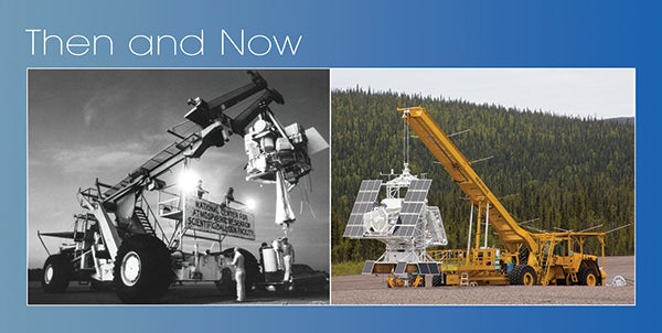 Two balloon launch systems side by side.