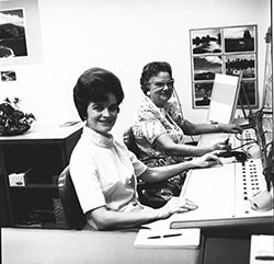 Switchboard operators in the '60s.