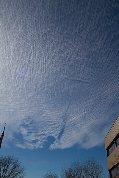 Thin, wispy cloud above FL4.