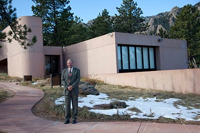 Rick Anthes outside the Fleischmann Building.