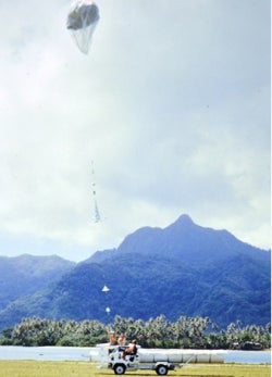 TWERELE super-pressure balloon at Pago Pago airport