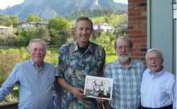 Four members of the TWERLE Team gathered in Boulder