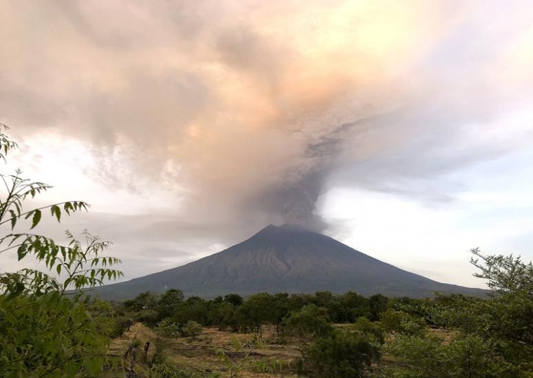 Eruption of Mt. Agung in 2017.