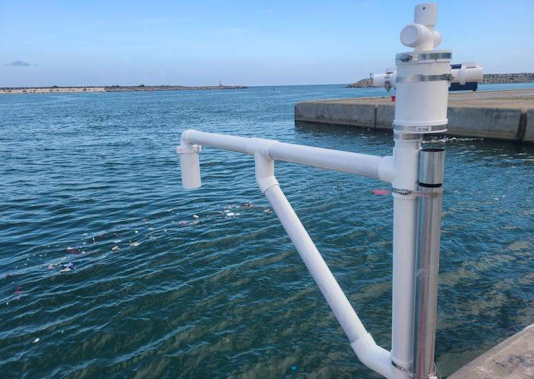 3D-PAWS storm surge sensor installed in the Dominican Republic
