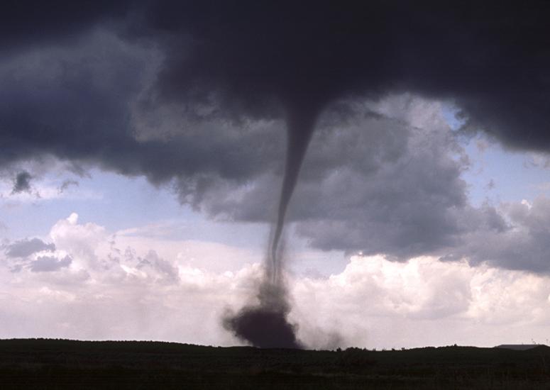 An image of a tornado forming. 