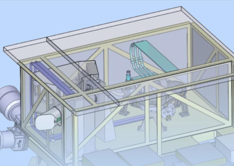 A rendering of the ALICE spectrometer. 