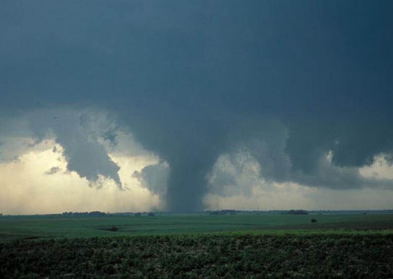 Photo of a large tornado