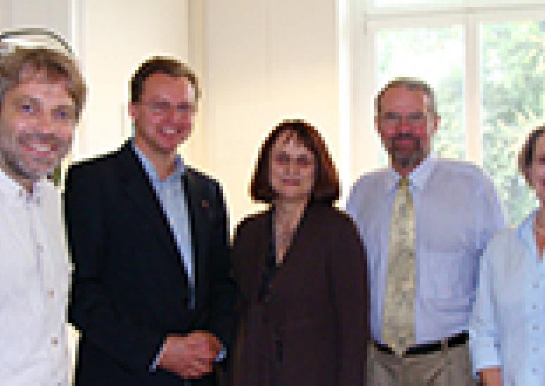 UCAR president Rick Anthes and representatives from University of Graz