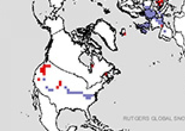 Extent of snow cover on 14 January